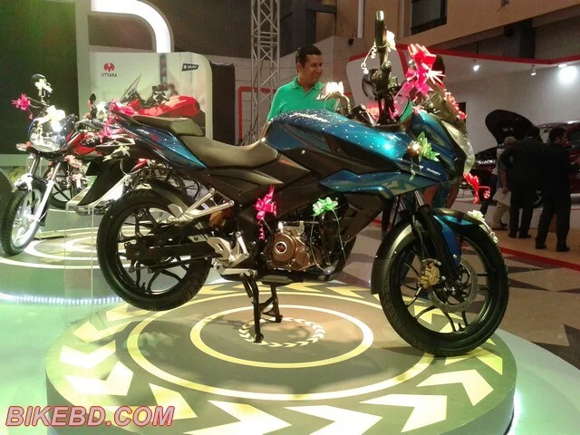 bajaj pulsar at bike fair in bangladesh